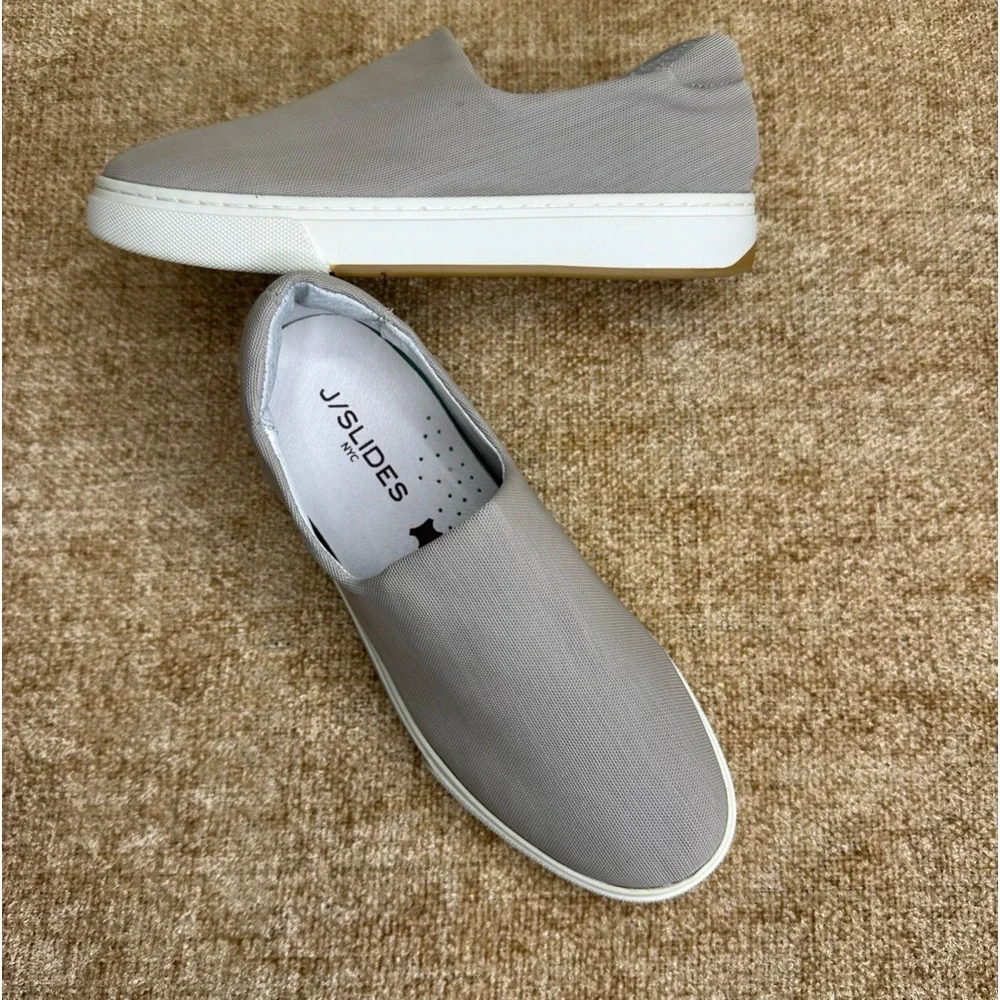 Jslides Jollie Stretch Slip-On Grey Sneakers Size 6.5